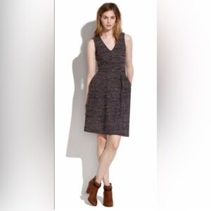 Madewell twill terrace knit dress tweed Large 80% Cotton